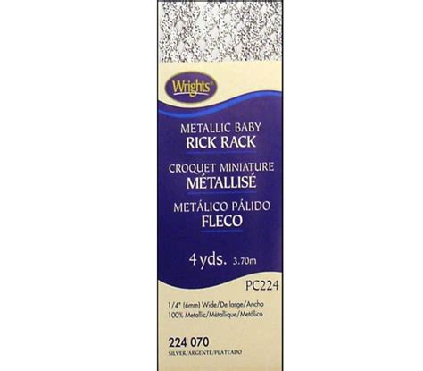 Wrights Baby Rick Rack Silver 117-224 070 